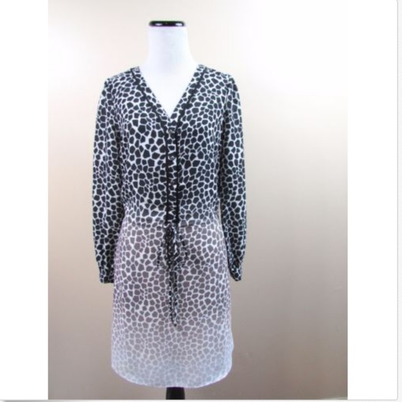 Banana Republic Animal Print Giraffe Shirt Dress - Picture 1 of 7